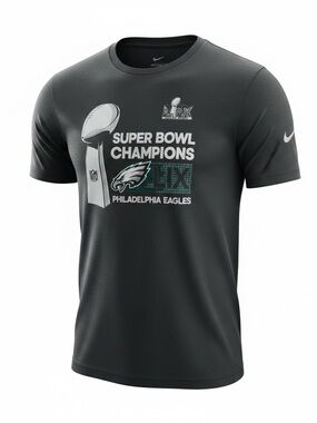 Youth Nike Black Philadelphia Eagles Super Bowl Champions Tee